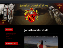 Tablet Screenshot of jonathanmarshallshows.com